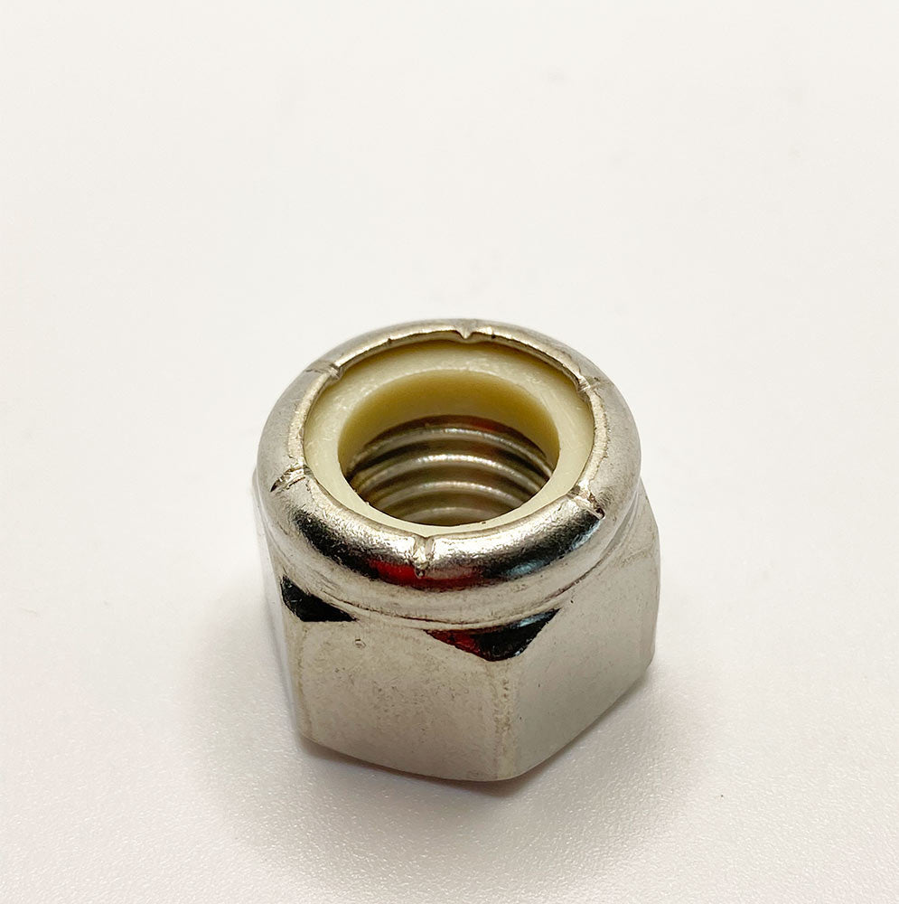 7/16-14 Stainless Steel Nylon Lock Nut / Grade 18.8 / Coarse (UNC)