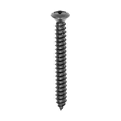 #8 x 1-1/2in #6 Head Phillips Oval Tapping Screw Black Oxide