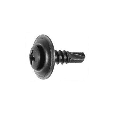 #8-18 x 5/8 Phillips Oval Countersunk Washer Sems Screw Phosphate #6 Head