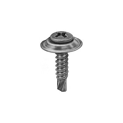 #8 x 3/4in #6 Head Phillips Oval Sems Tapping Screw Black Phosphate