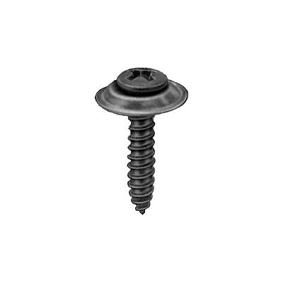 #8 x 3/4in #6 Head Phillips Oval Sems Tapping Screw Black Phosphate
