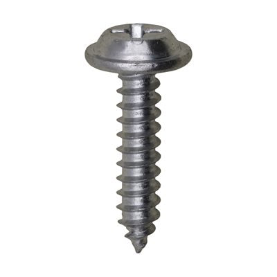 #8 x 3/4in Phillips Flat Top Washer Head Tapping Screw Zinc