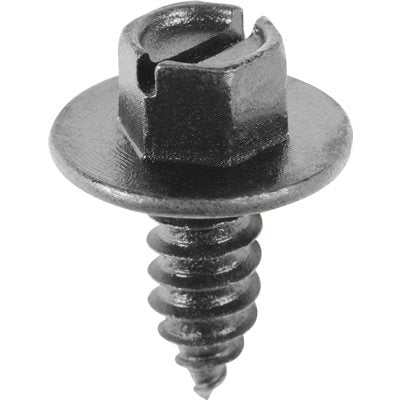 #14 x 5/8in Slotted Hex Washer Head Black E-Coat