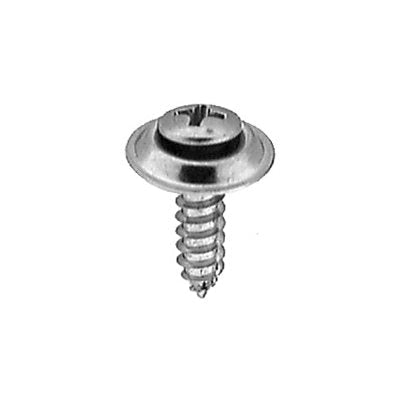 #10 x 3/4in #8 Head Phillips Oval Sems Tapping Screw Chrome