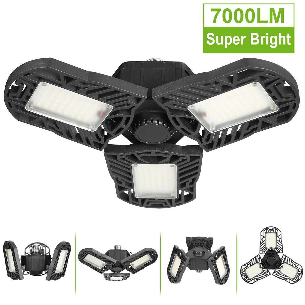 LED Garage Light E26 E27 80W 7000LM 6500K Garage Ceiling Light