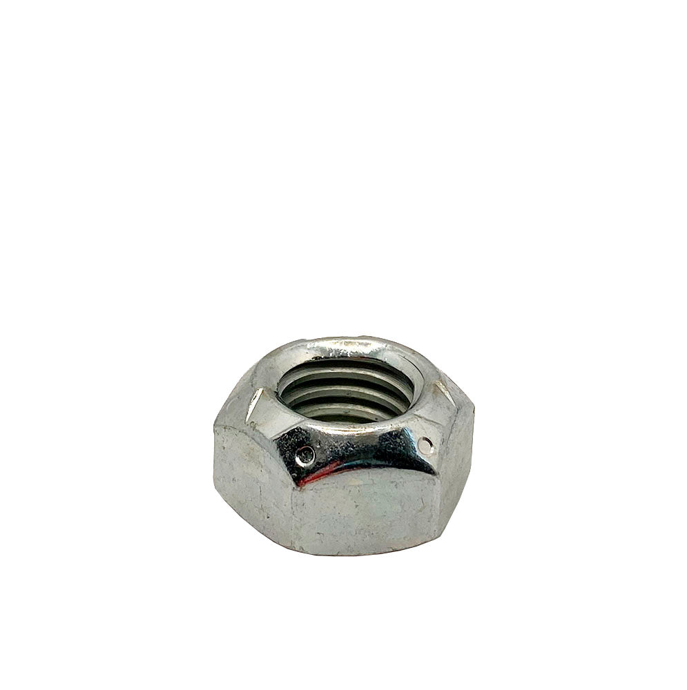 9/16-18in UNF Grade C Prevailing Torque All Steel Lock Nut Zinc Plated