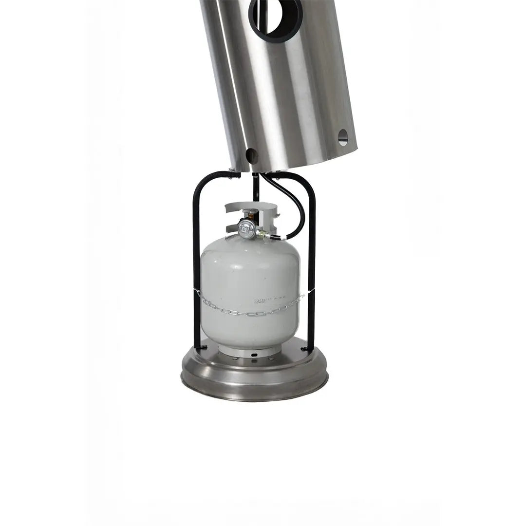 Stainless Steel Patio Heater with Permanent Table