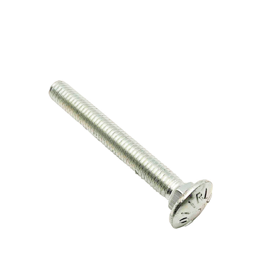 3/8-16 X 3in UNC Grade 5 Full Thread Carriage Bolt Clear Zinc