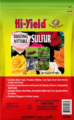Hi-Yield Dusting Sulfur Wettable - 4 Pound Bag