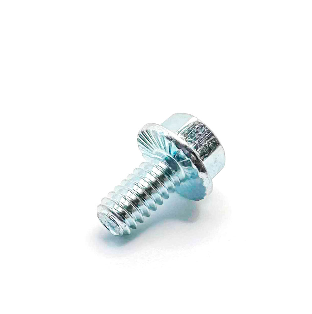 1/4-20 X 1/2in UNC Grade 5 Serrated Flange Bolt Clear Zinc