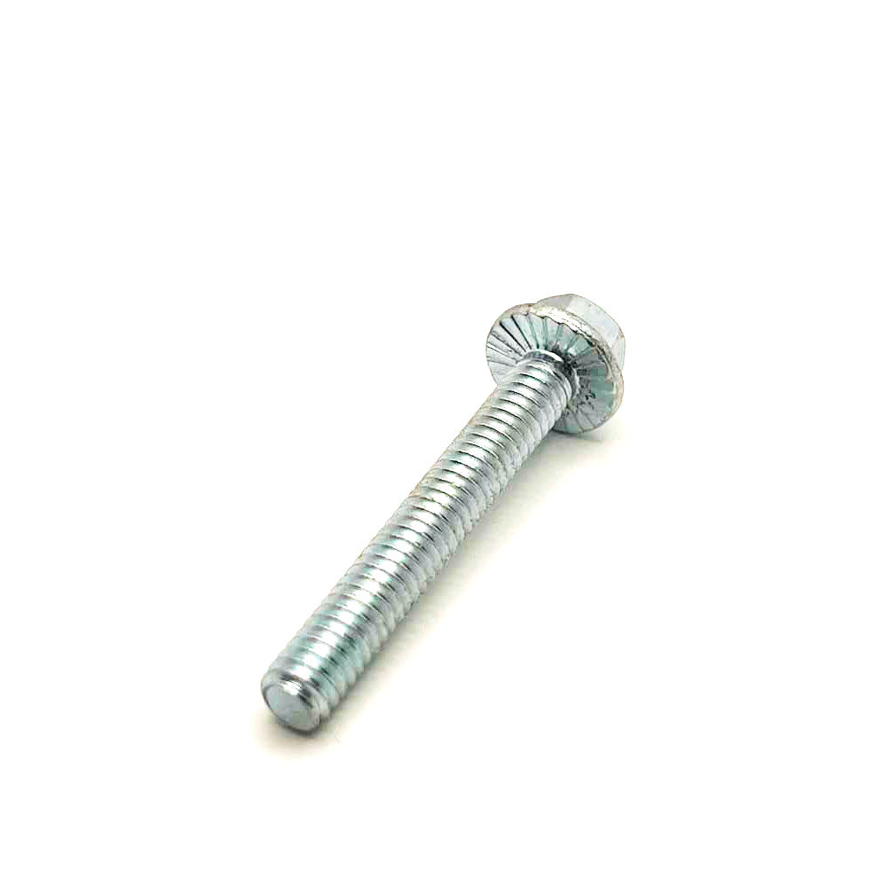 1/4-20 X 1-3/4in UNC Grade 5 Serrated Flange Bolt Clear Zinc