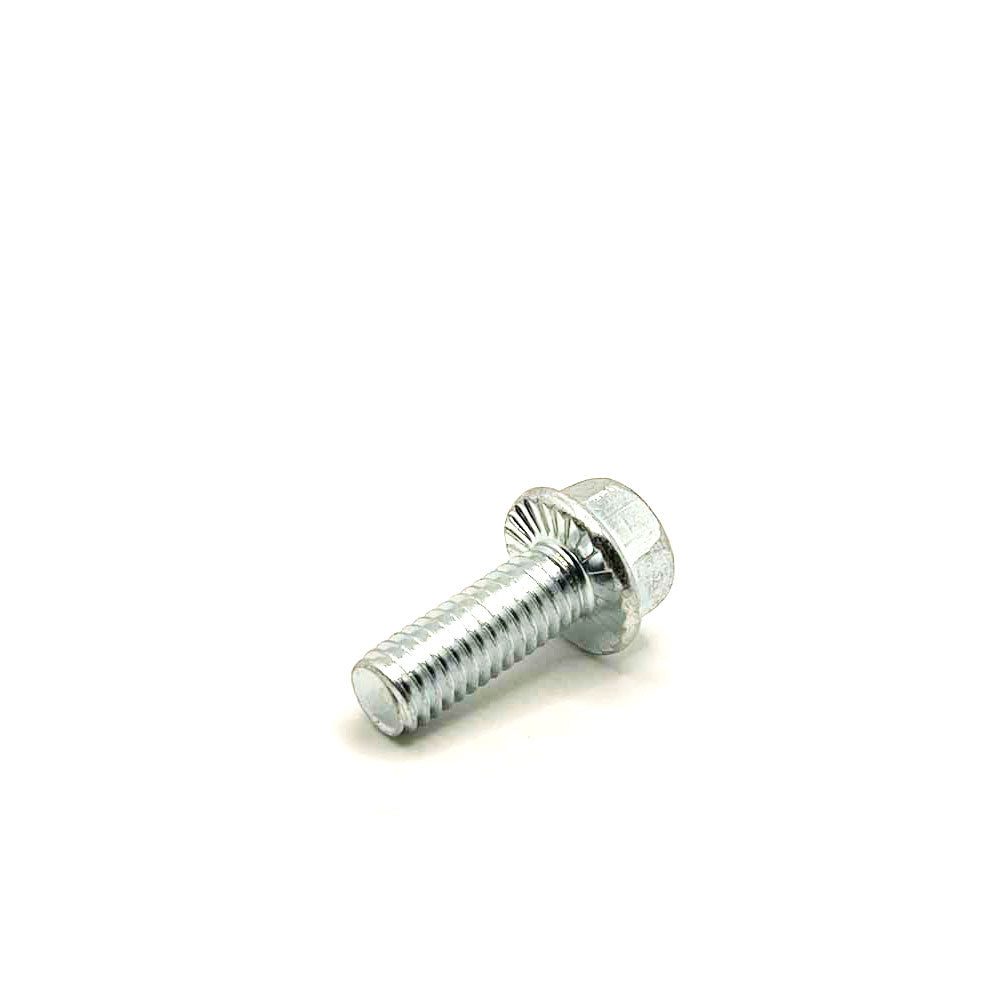 3/8-16 X 1in UNC Grade 5 Serrated Flange Bolt Clear Zinc