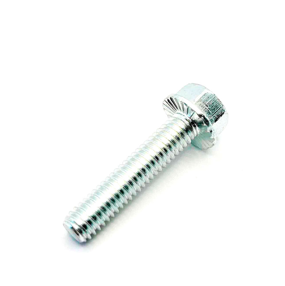 5/16-18 X 1-1/2in UNC Grade 5 Serrated Flange Bolt Clear Zinc