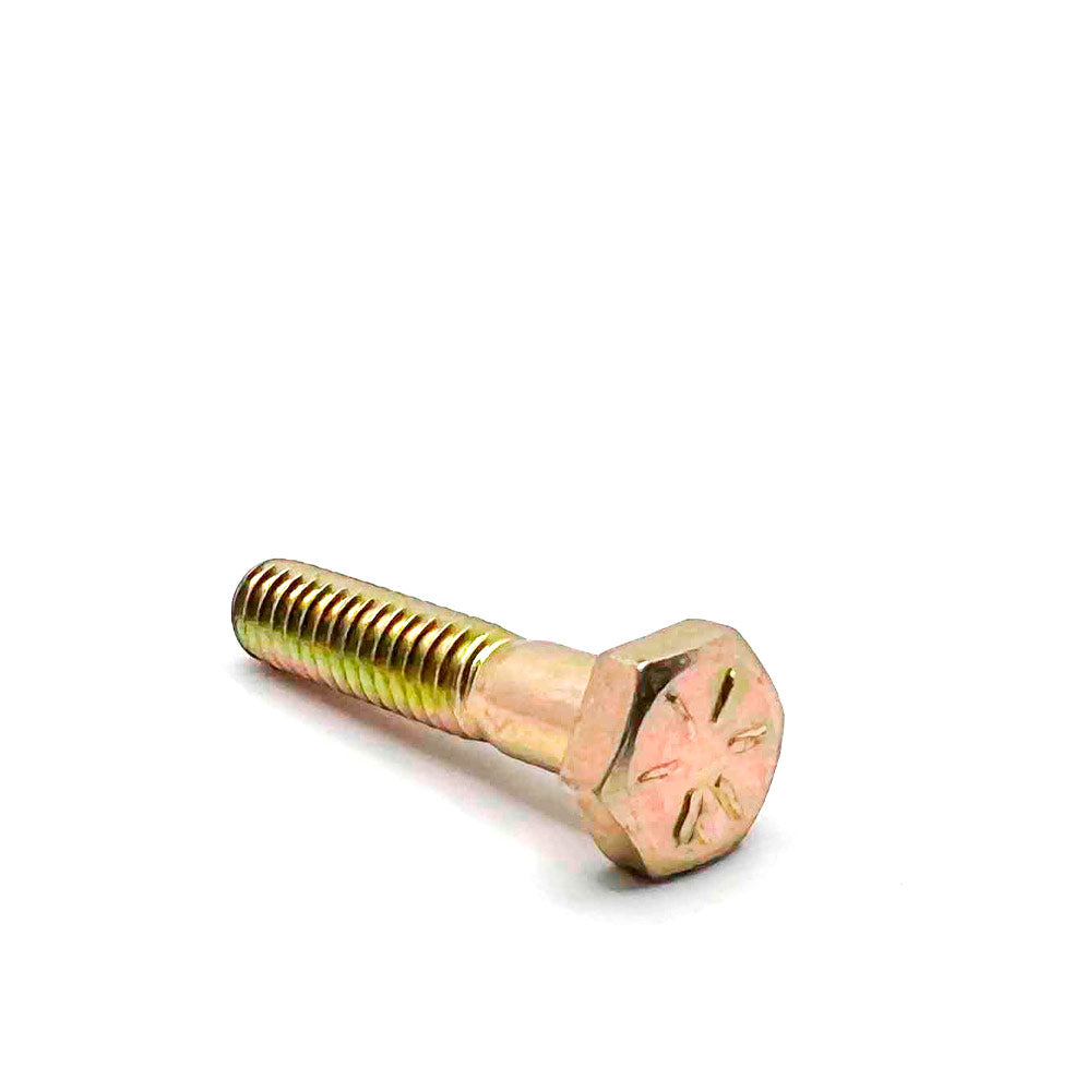 1/4-20 x 1-1/4in UNC Grade 8 Hex Cap Screw Yellow Zinc
