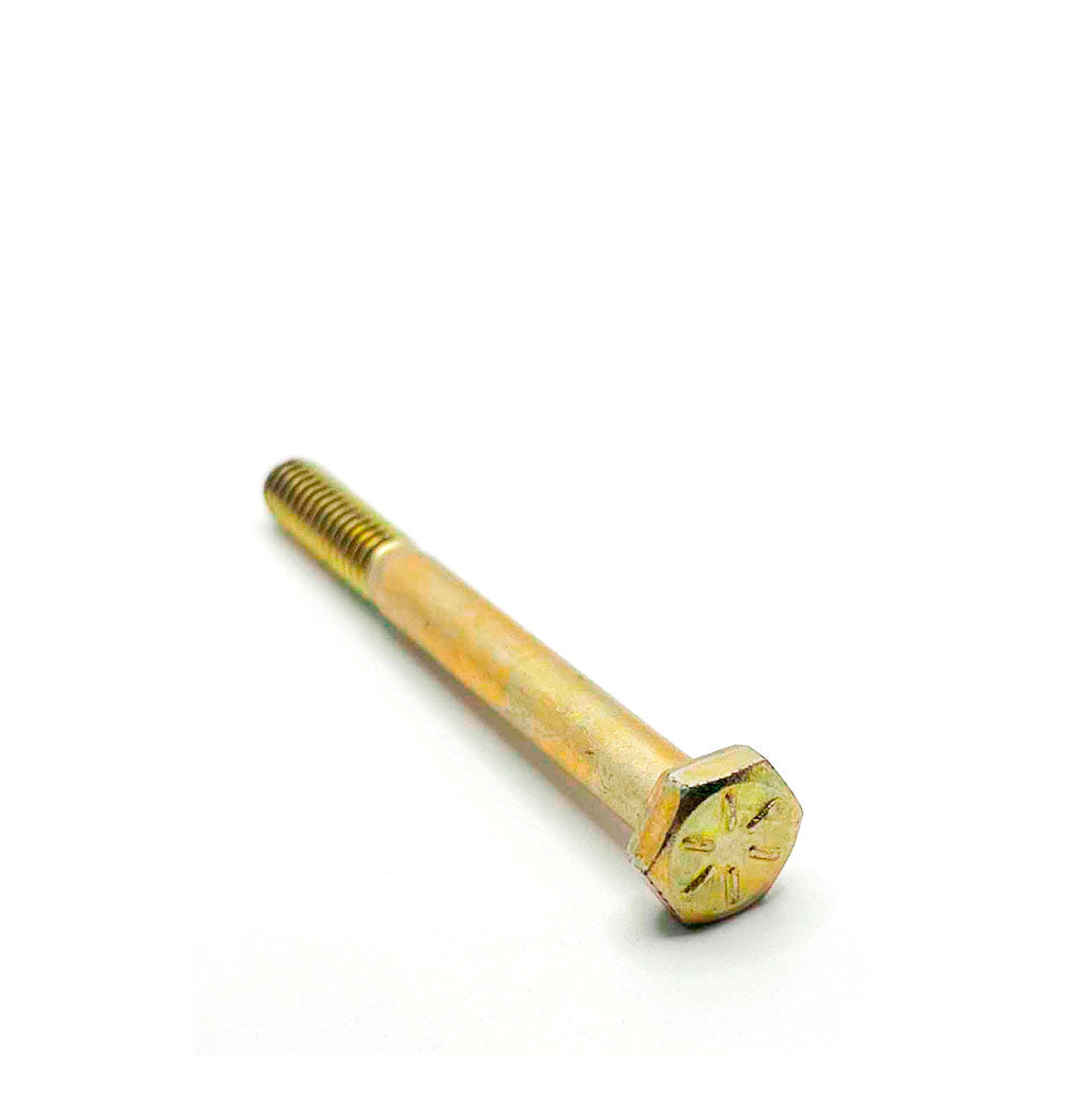1/4-20 x 2-1/2in UNC Grade 8 Hex Cap Screw Yellow Zinc
