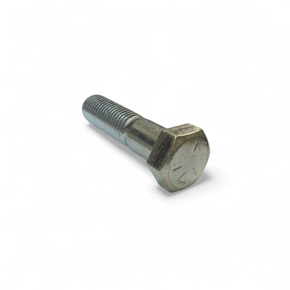 1-8 x 4in UNC Grade 5 Hex Cap Screw Clear Zinc