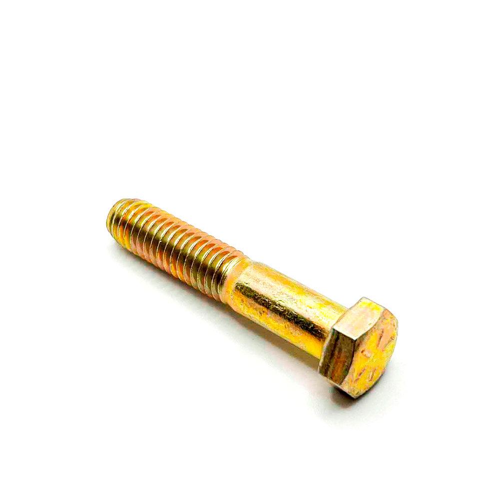 3/8-16 x 2in UNC Grade 8 Hex Cap Screw Yellow Zinc