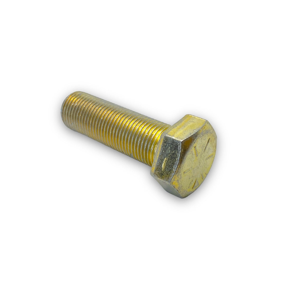 5/8-18 x 2in UNF Grade 8 Hex Cap Screw Yellow Zinc