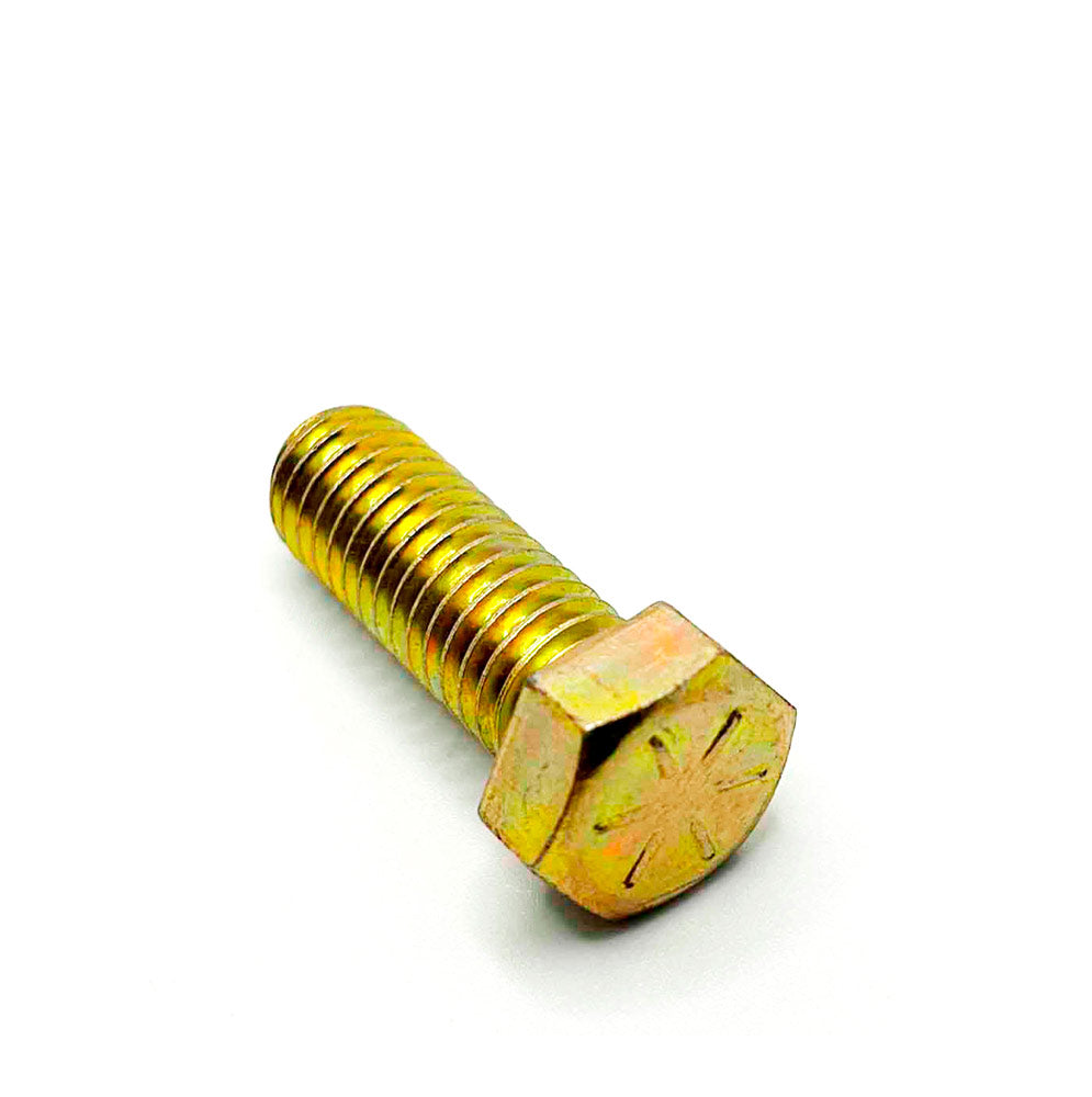 7/16-14 x 1-1/4in UNC Grade 8 Hex Cap Screw Yellow Zinc