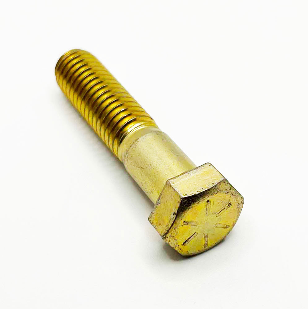 7/16-14 x 2-1/4in UNC Grade 8 Hex Cap Screw Yellow Zinc