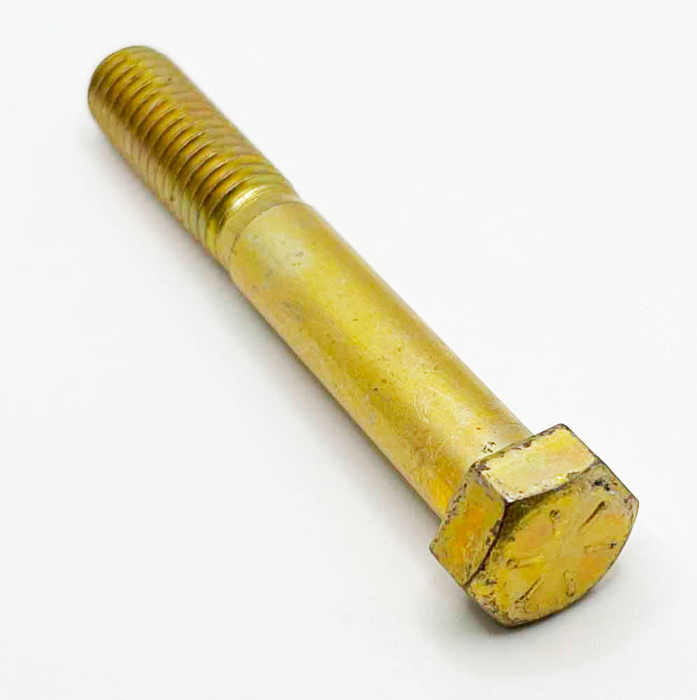 7/16-14 x 3-1/4in UNC Grade 8 Hex Cap Screw Yellow Zinc
