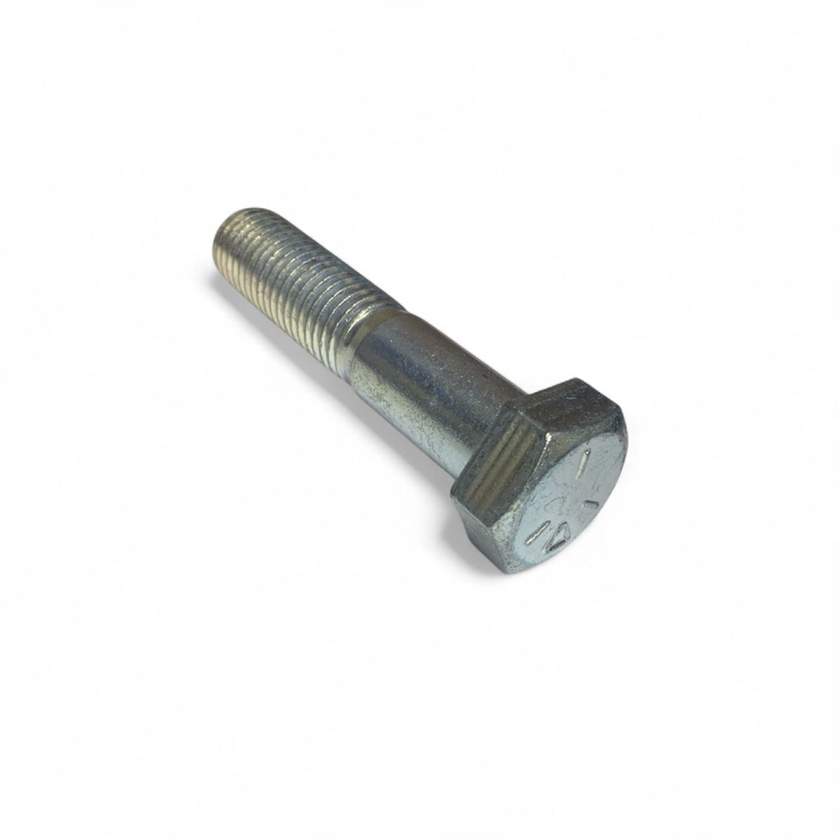 7/8-9 x 4in UNC Grade 5 Hex Cap Screw Clear Zinc