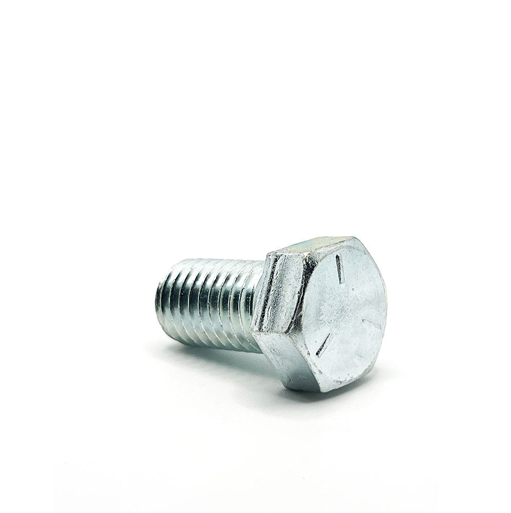 9/16-12 x 1in UNC Grade 5 Hex Cap Screw Clear Zinc