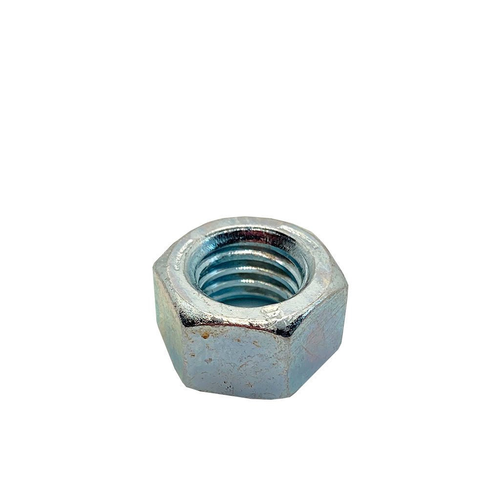 1/2-13in UNC Grade 5 Hex Nut Clear Zinc