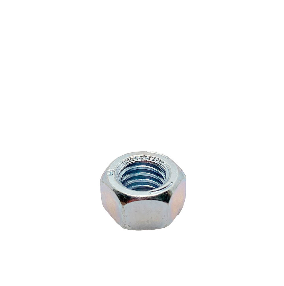 3/8-16in UNC Grade 5 Hex Nut Clear Zinc