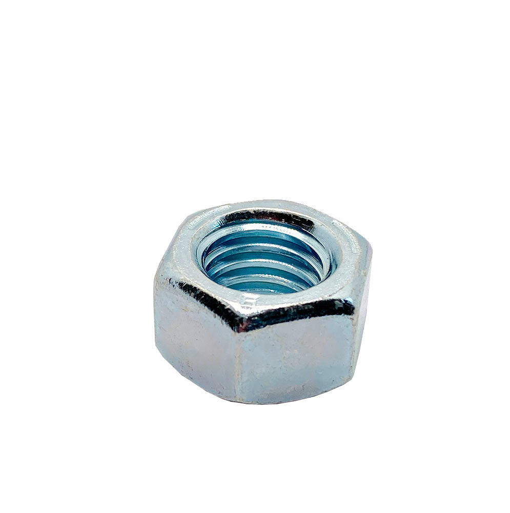 5/8-11in UNC Grade 5 Hex Nut Clear Zinc