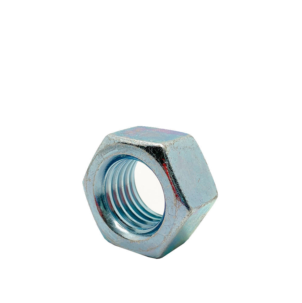 7/8-9in UNC Grade 5 Hex Nut Clear Zinc