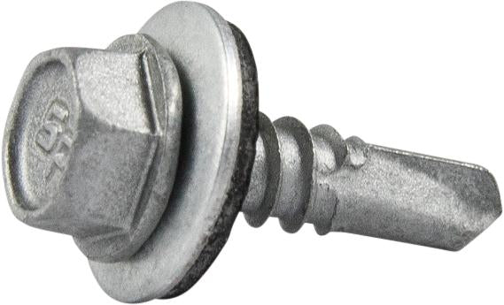 10-16 x 3/4 Hex Washer Head Self Drilling Screw TEK 3 with Neo Washer Strong-Shield Coated