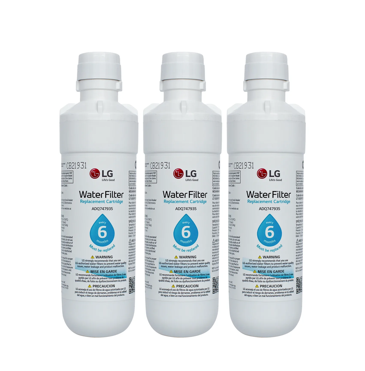 LG LT1000P PC/PCs Replacement Refrigerator Water Filter Cartridge