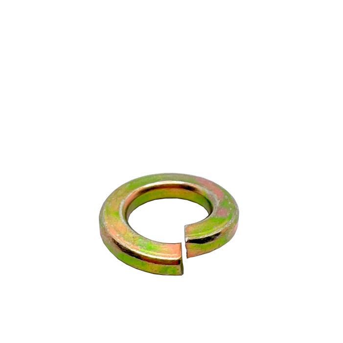 7/16in High Alloy Thru-Hardened Lock Washer Yellow Zinc