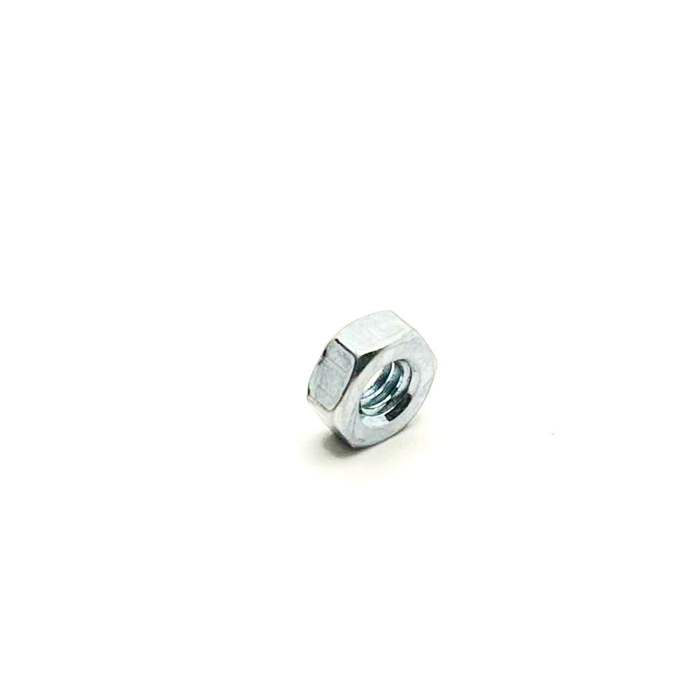 1/4-20in UNC Hex Machine Nut Clear Zinc