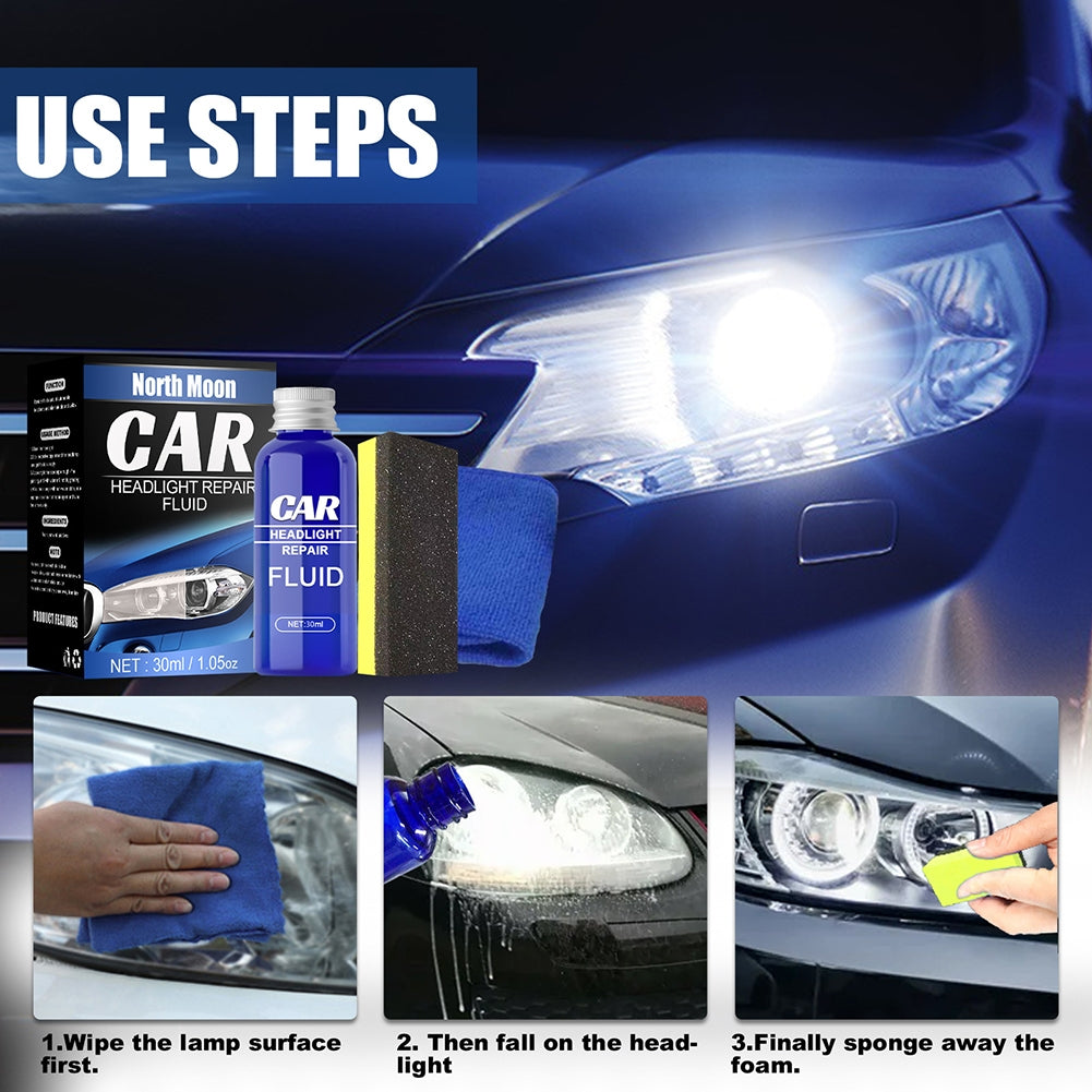 Resin Headlight Repairing Agent Set Anti-scratch Plating Polishing ishment Fluid blue