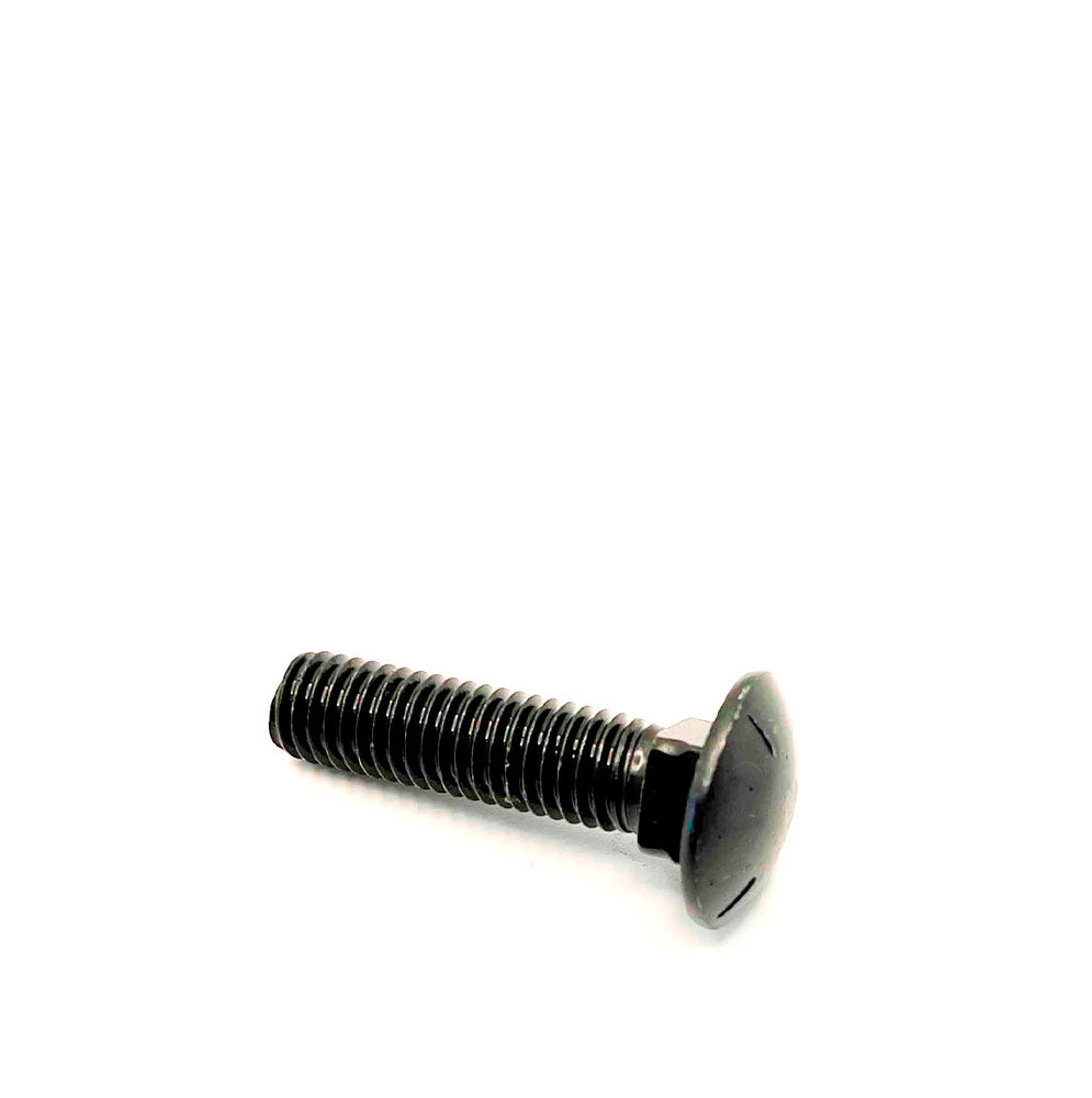 1/2-13 X 2in UNC Grade 5 Full Thread Carriage / Shaker Screen Plow Bolt Plain Finish