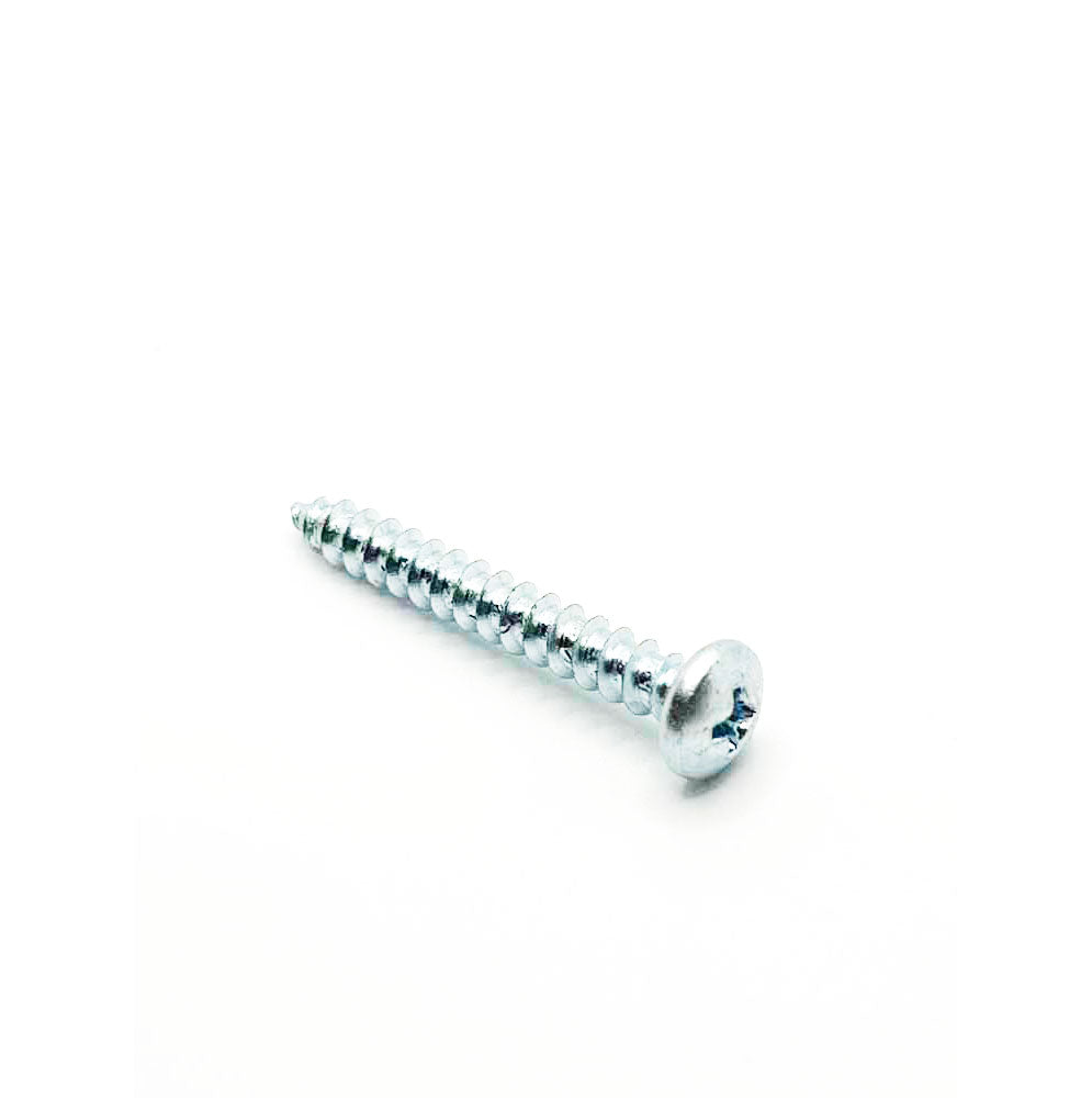 #10 x 1-1/2in Phillps Pan Tapping Screw Clear Zinc