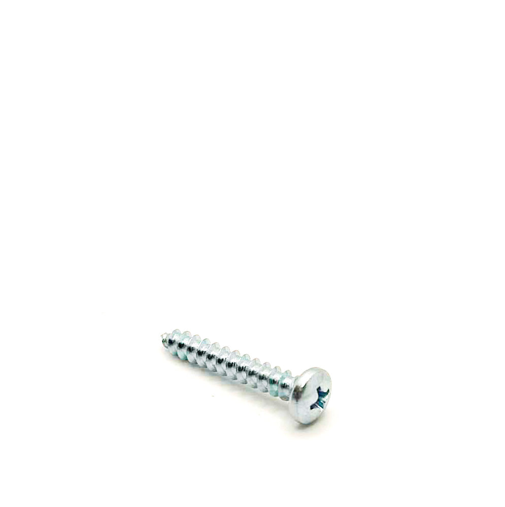 #10 x 1-1/4in Phillps Pan Tapping Screw Clear Zinc
