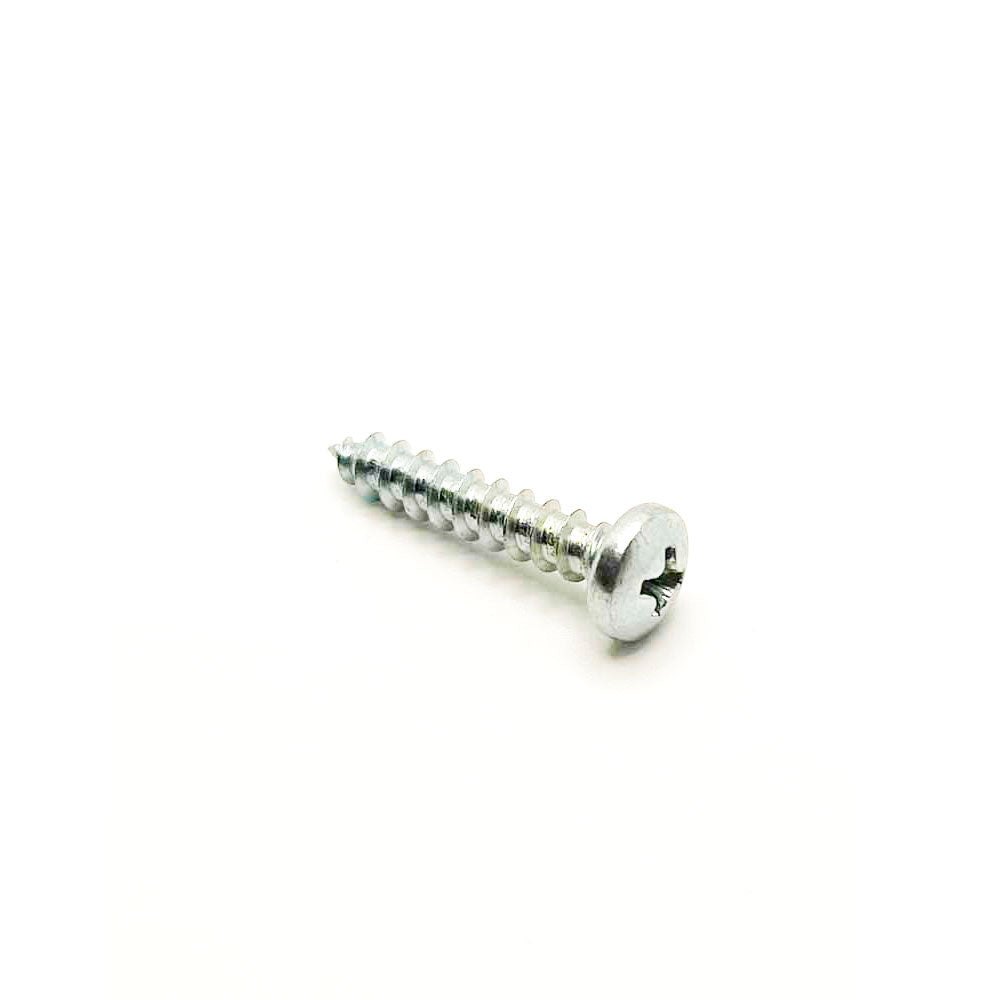 #10 x 1in Phillps Pan Tapping Screw Clear Zinc