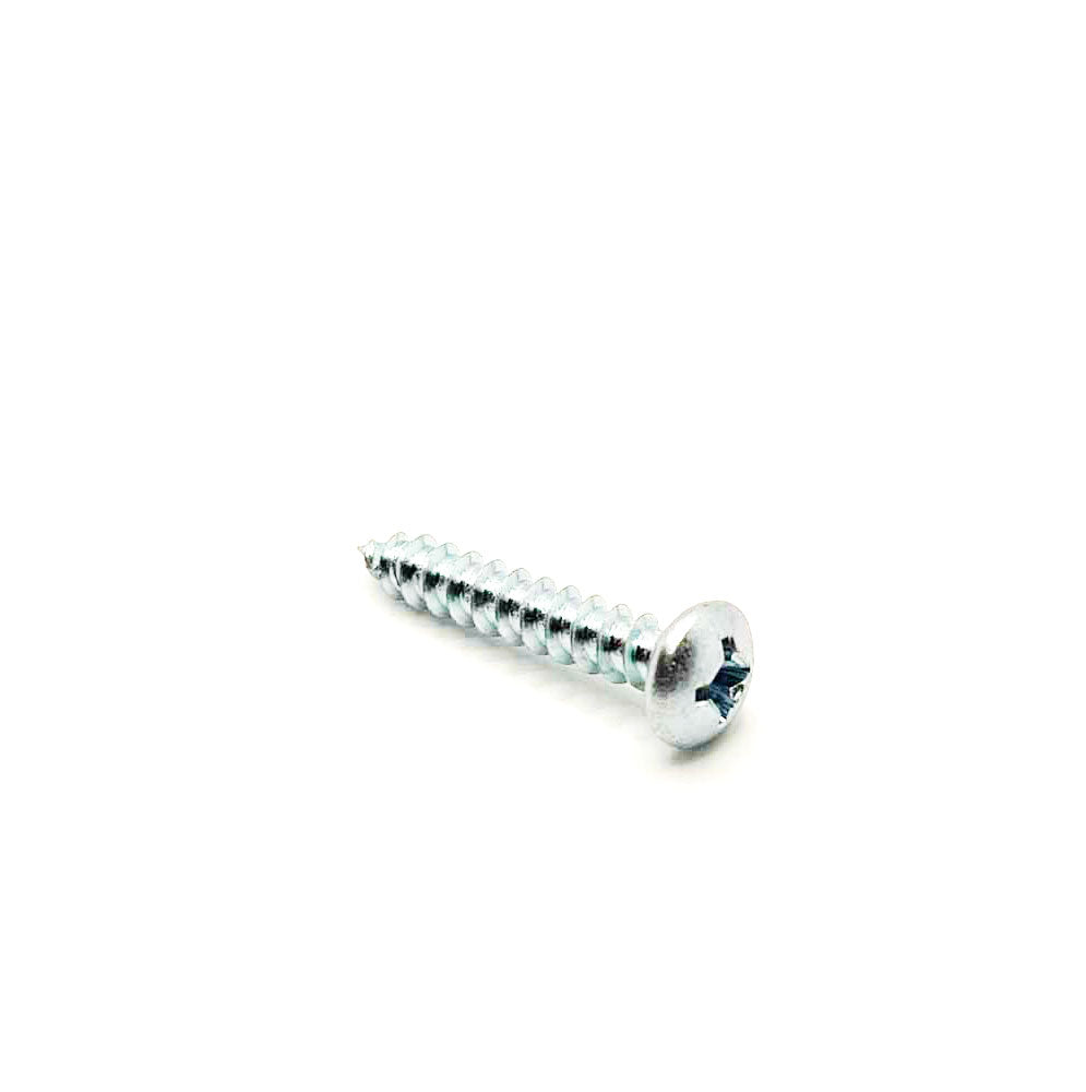 #12 x 1-1/4in Phillps Pan Tapping Screw Clear Zinc