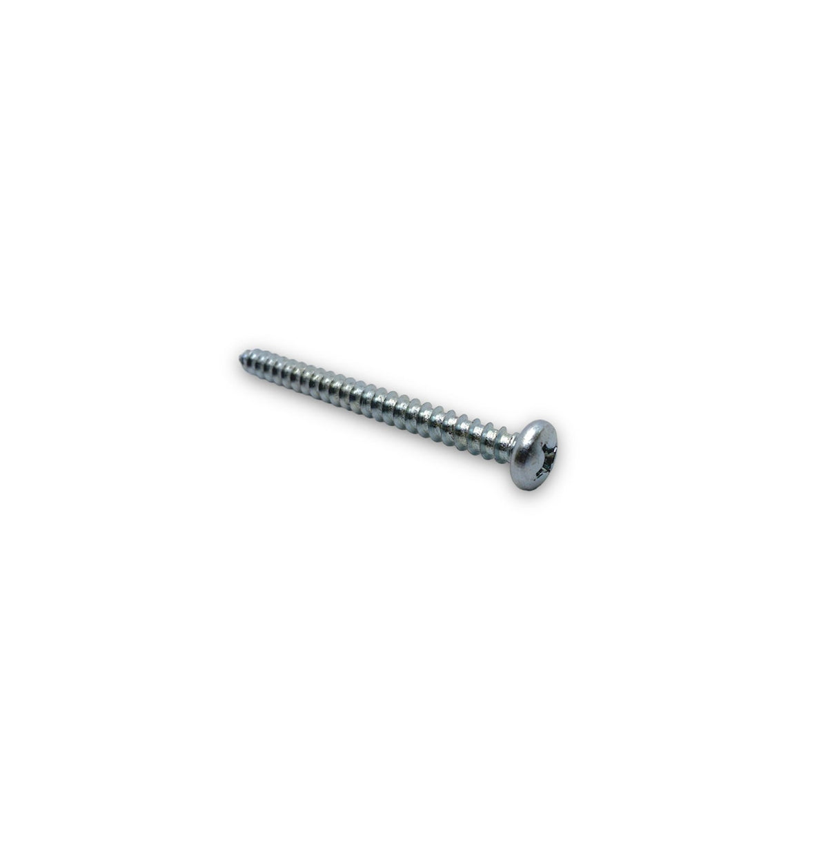 #12 x 2-1/2in Phillps Pan Tapping Screw Clear Zinc