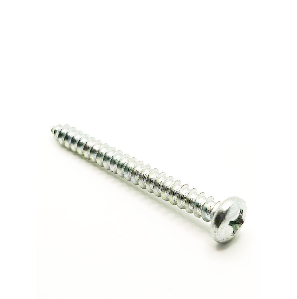 #14 x 2-1/2in Phillips Pan Tapping Screw Clear Zinc