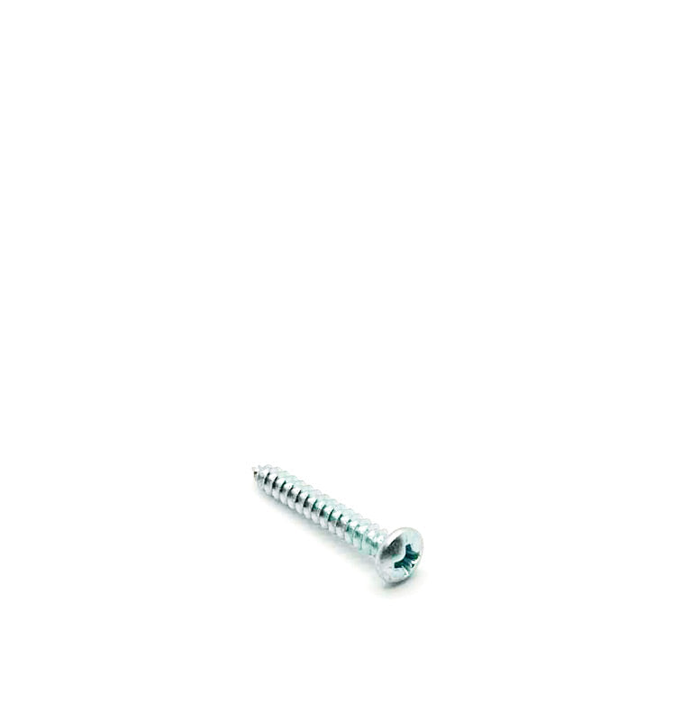 #6-18 x 1in Phillps Pan Tapping Screw Type A Clear Zinc