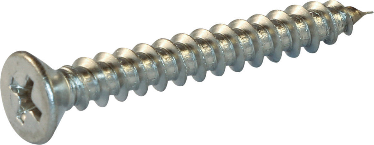 14 x 1 1/2 Phillips Flat Sheet Metal Screw 18-8 (A2) Stainless Steel