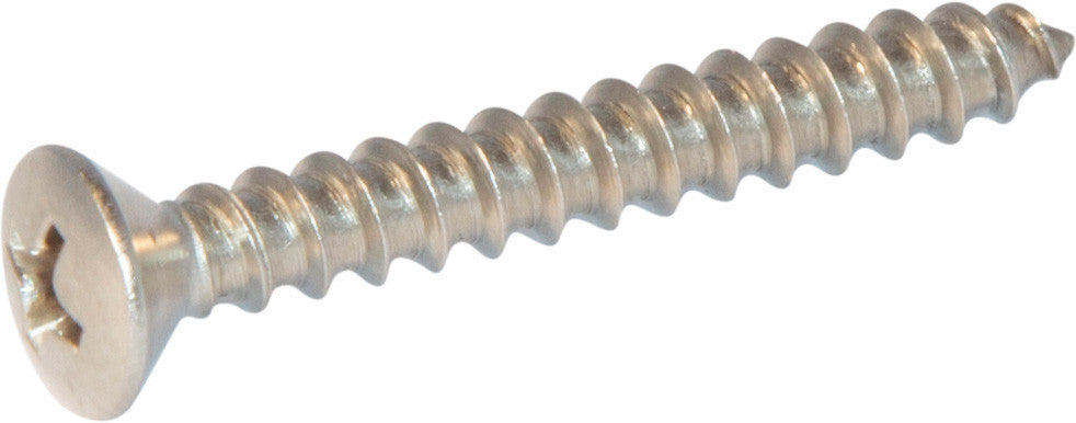6 x 5/8 Phillips Oval Sheet Metal Screw 18-8 (A2) Stainless Steel
