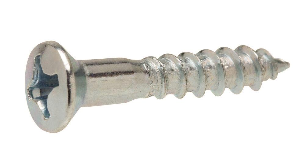 2 x 3/8 Phillips Oval Head Wood Screw Zinc Plated