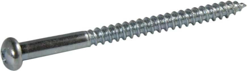 8 x 2 1/4 Phillips Round Head Wood Screw Zinc Plated