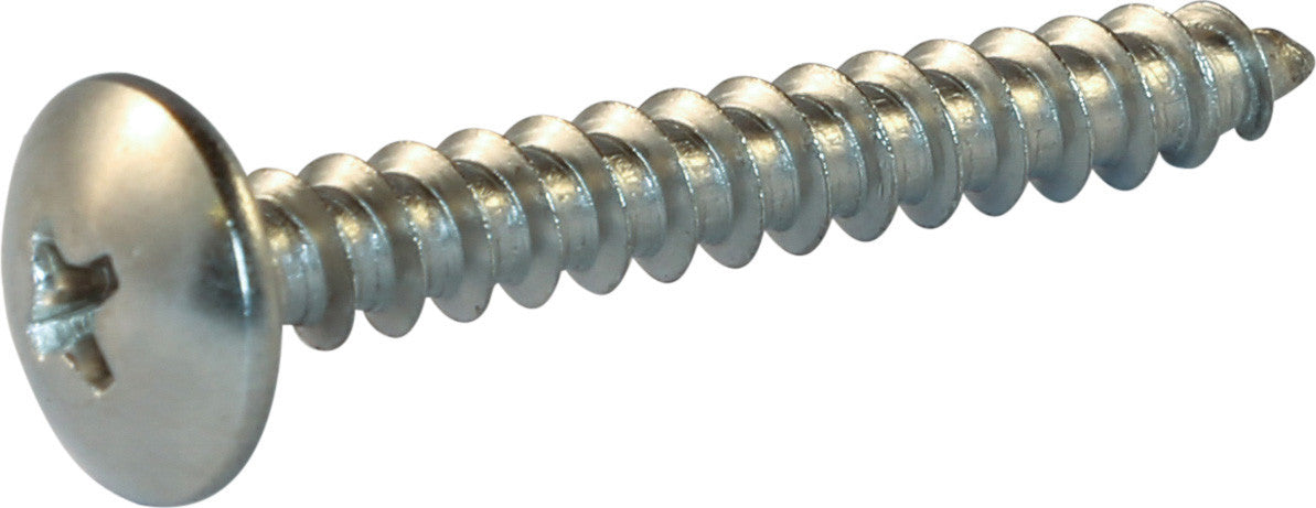 8 x 1 Phillips Truss Head Sheet Metal Screw 18-8 (A2) Stainless Steel
