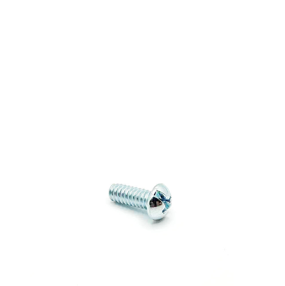 #10-24 x 1/2in UNC Phillips Round Machine Screw Clear Zinc